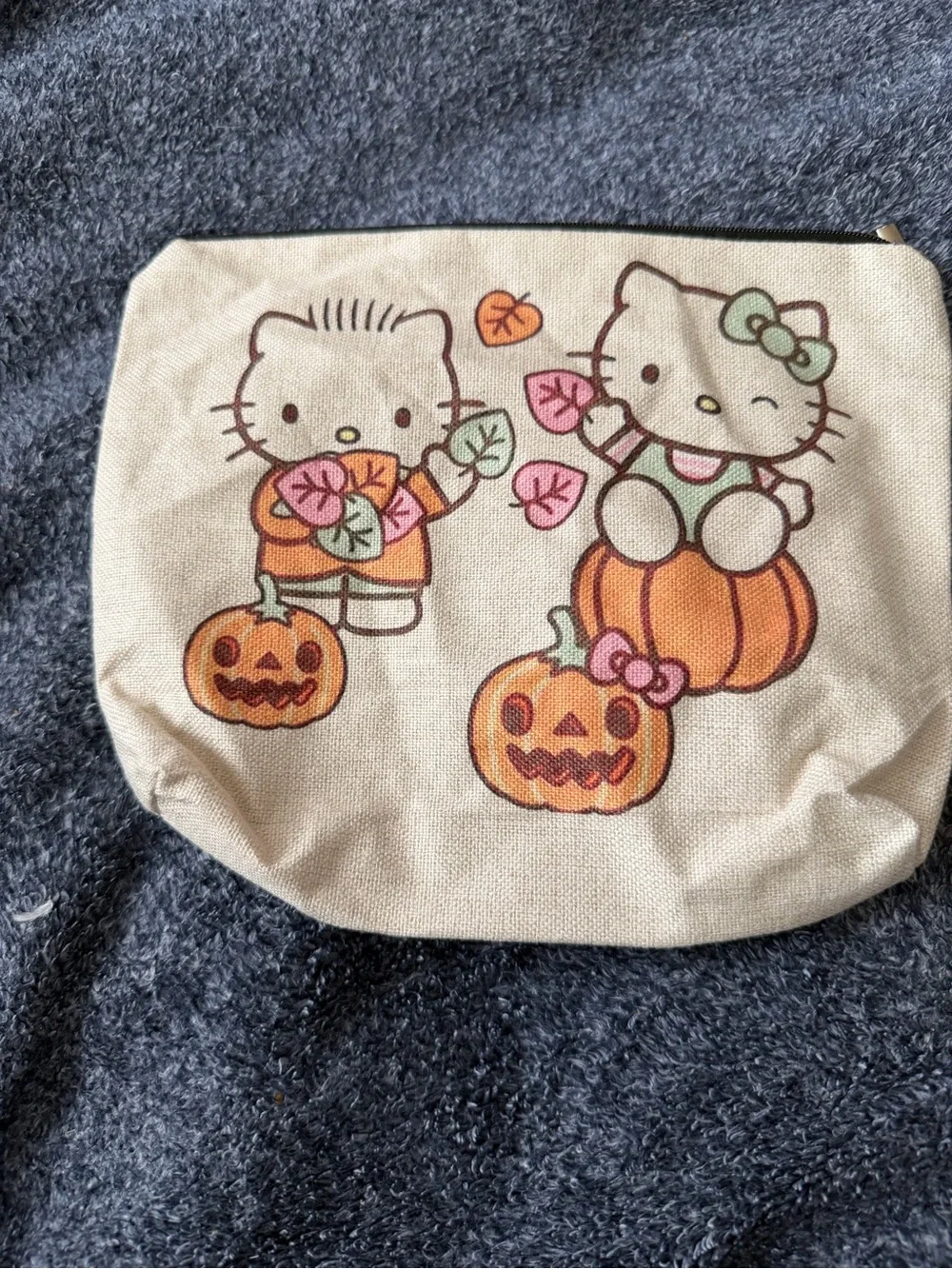 Sanrio Hello Kitty Halloween Pumpkin Makeup Pouch